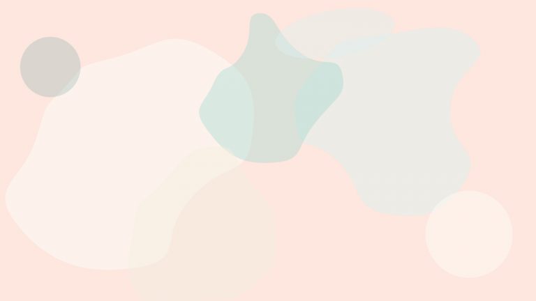 Weiche organische Formen in Coral und Teal - Selbstfuersorge