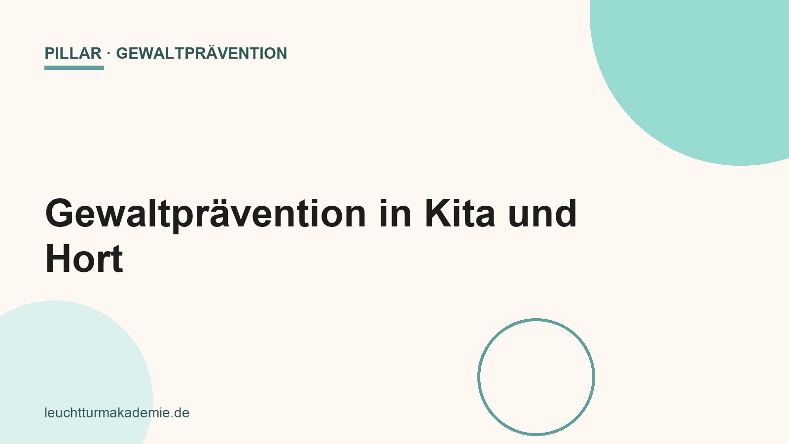 Titelbild Leitfaden Gewaltprävention