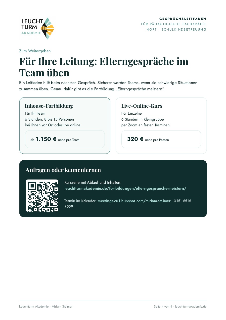 Seite 4 des PDFs: Für Ihre Leitung